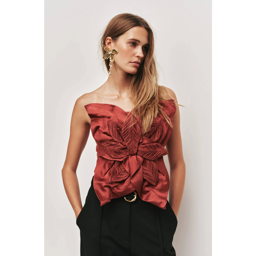 Aje Isla ruffled top US 6